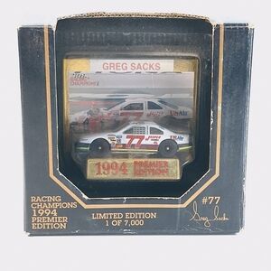 1994 Racing Champion Limited Edition Race Car + Card #77 Greg Sacks NIB